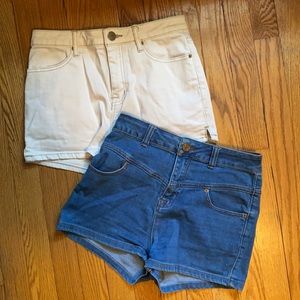 2 Super High Rise BDG denim shorts